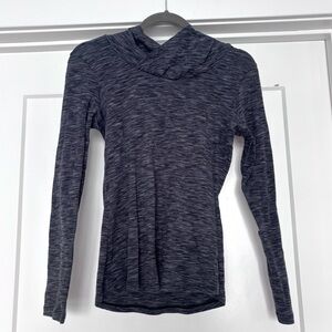 Columbia Womens Heathered Hooded Long Sleeve Athletic Pullover Top Shirt Sz S